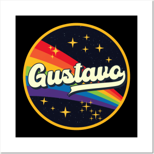 Gustavo // Rainbow In Space Vintage Style Posters and Art